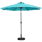 Ainfox 10ft Patio Umbrella with Lights Outdoor Solar Umbrella without Base