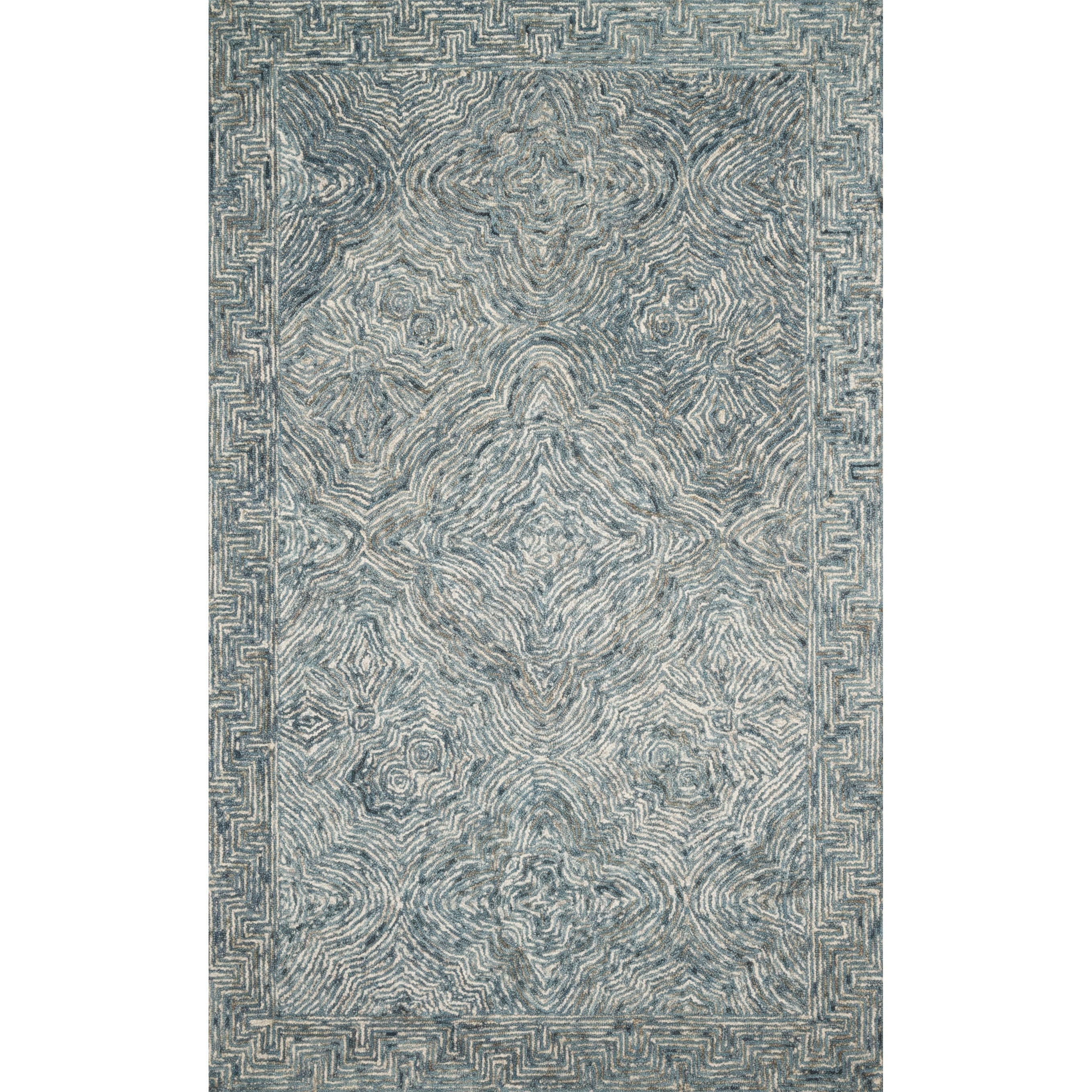 Alexander Home Aspen Denim Wool Hand-tufted Contemporary Area Rug