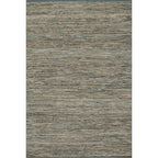 Alexander Home Farmhouse Jute and Leather Handwoven Area Rug