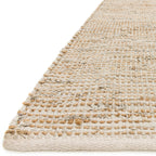 Alexander Home Farmhouse Jute and Leather Handwoven Area Rug