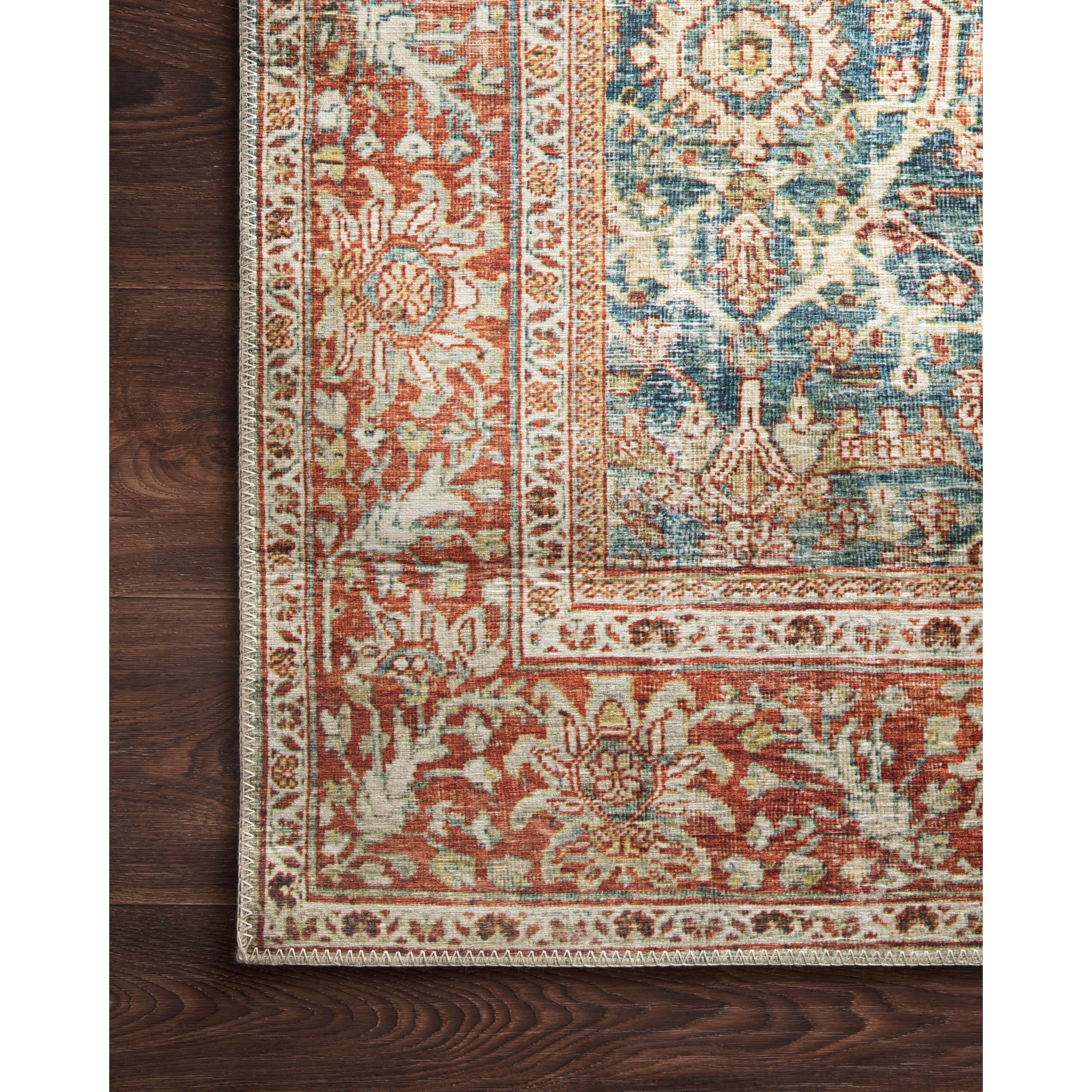 Alexander Home Isabelle Boho Vintage Botanical Pattern Area Rug