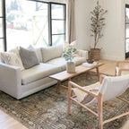 Alexander Home Isabelle Olive Tone Oriental Pattern Printed Area Rug