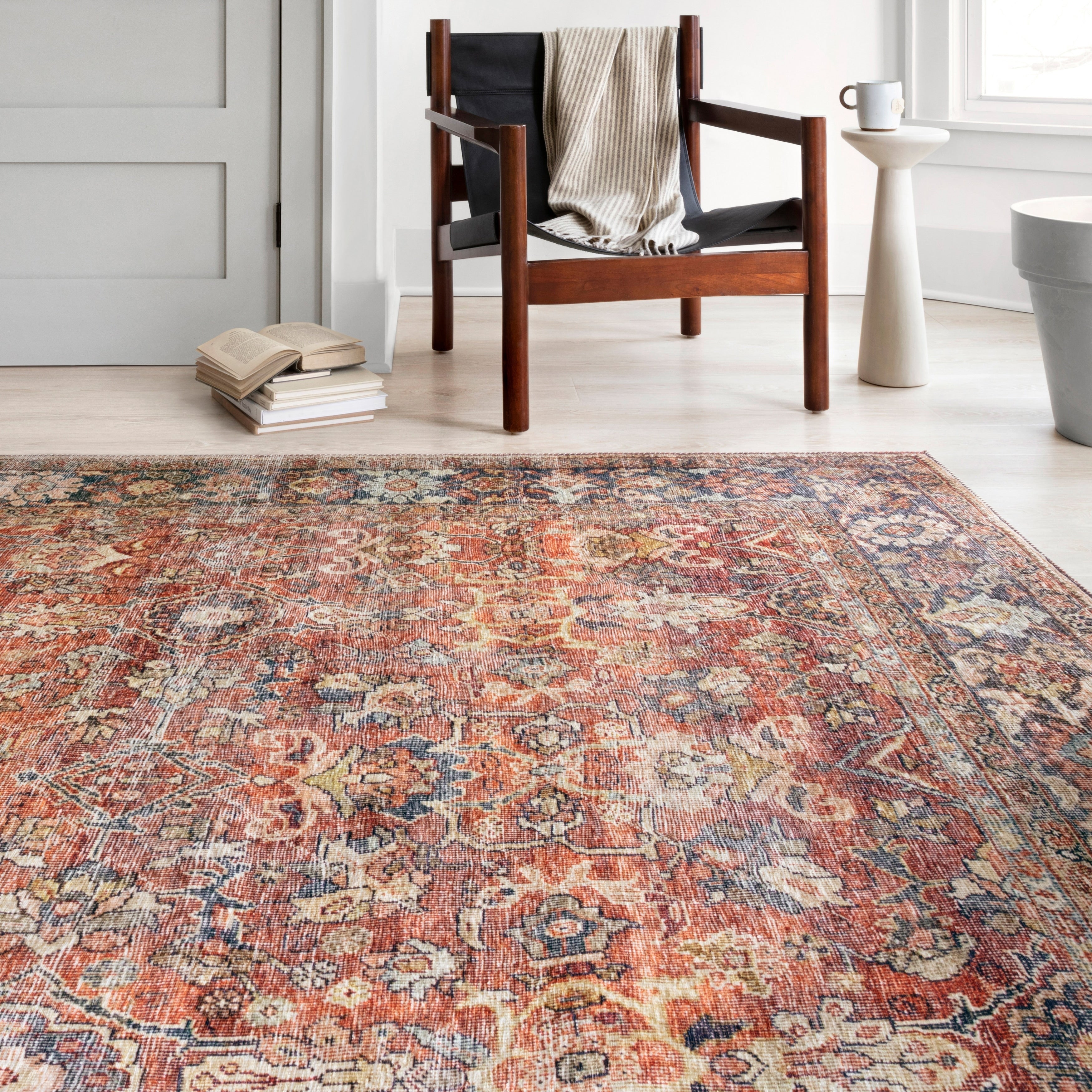 Alexander Home Isabelle Vintage Border Printed Area Rug
