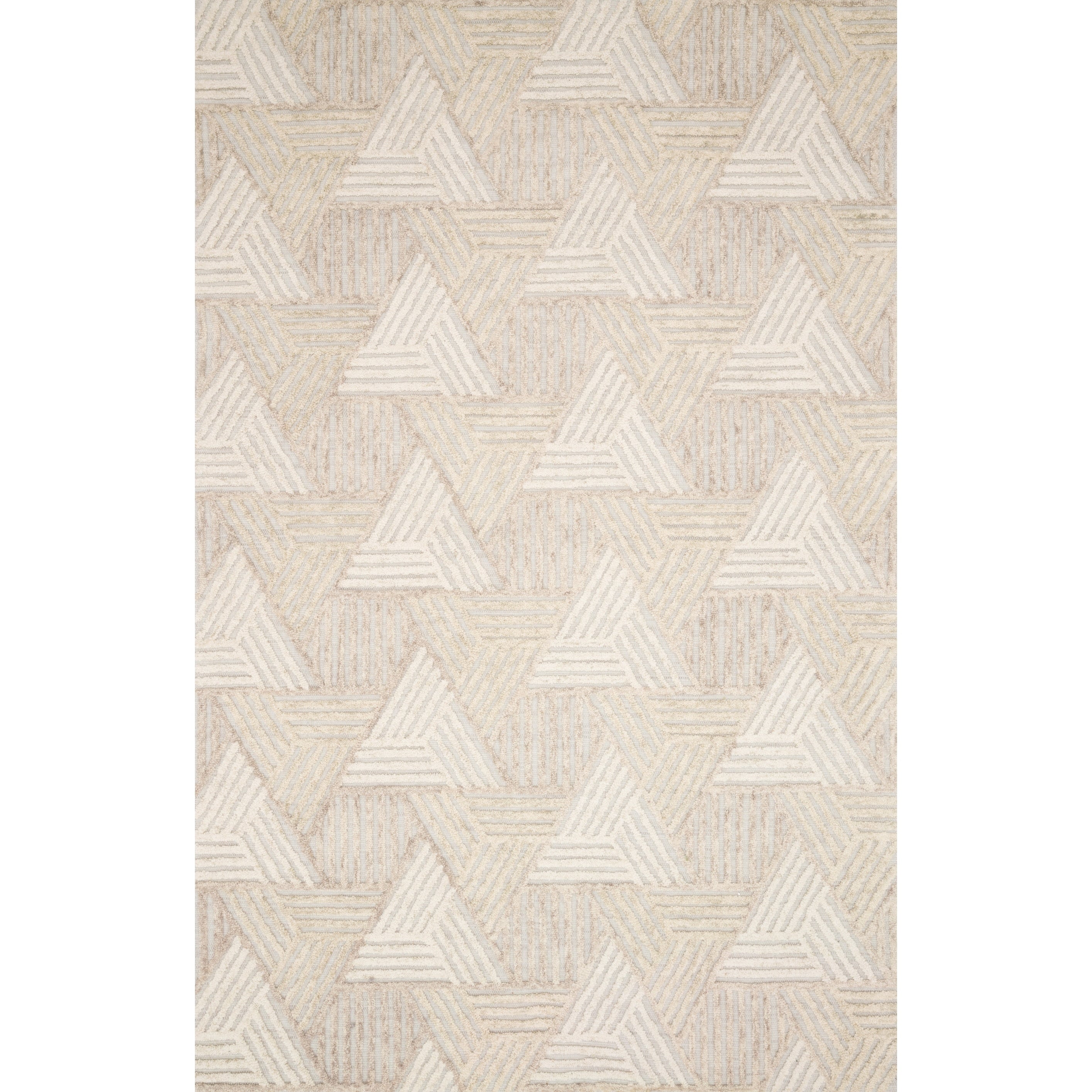 Alexander Home Kanarra Hand-Tufted Geometric Modern Wool Area Rug