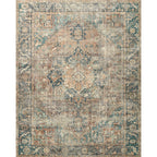 Alexander Home Sara Boho Terracotta Medallion Ultra Plush Area Rug