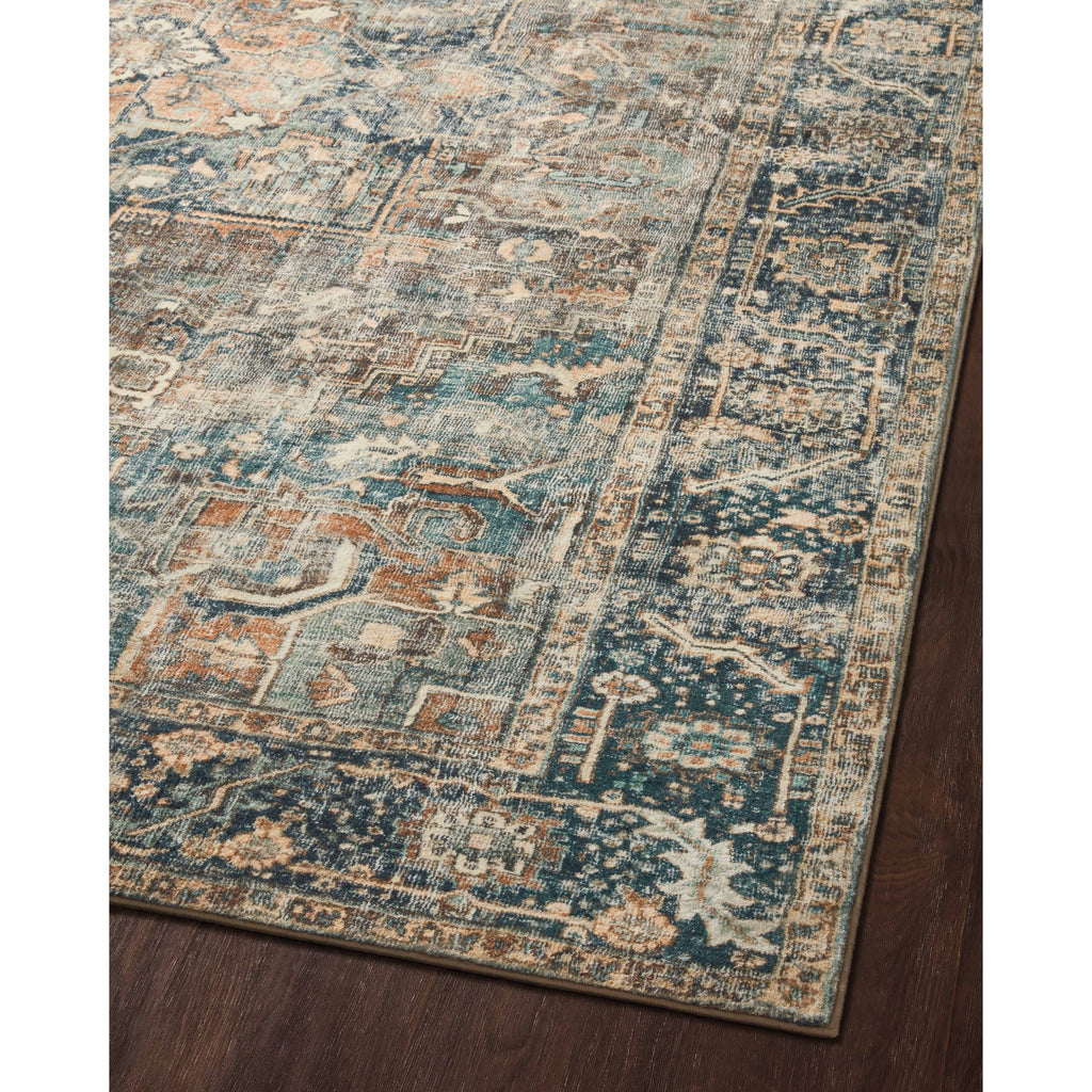 Alexander Home Sara Boho Terracotta Medallion Ultra Plush Area Rug
