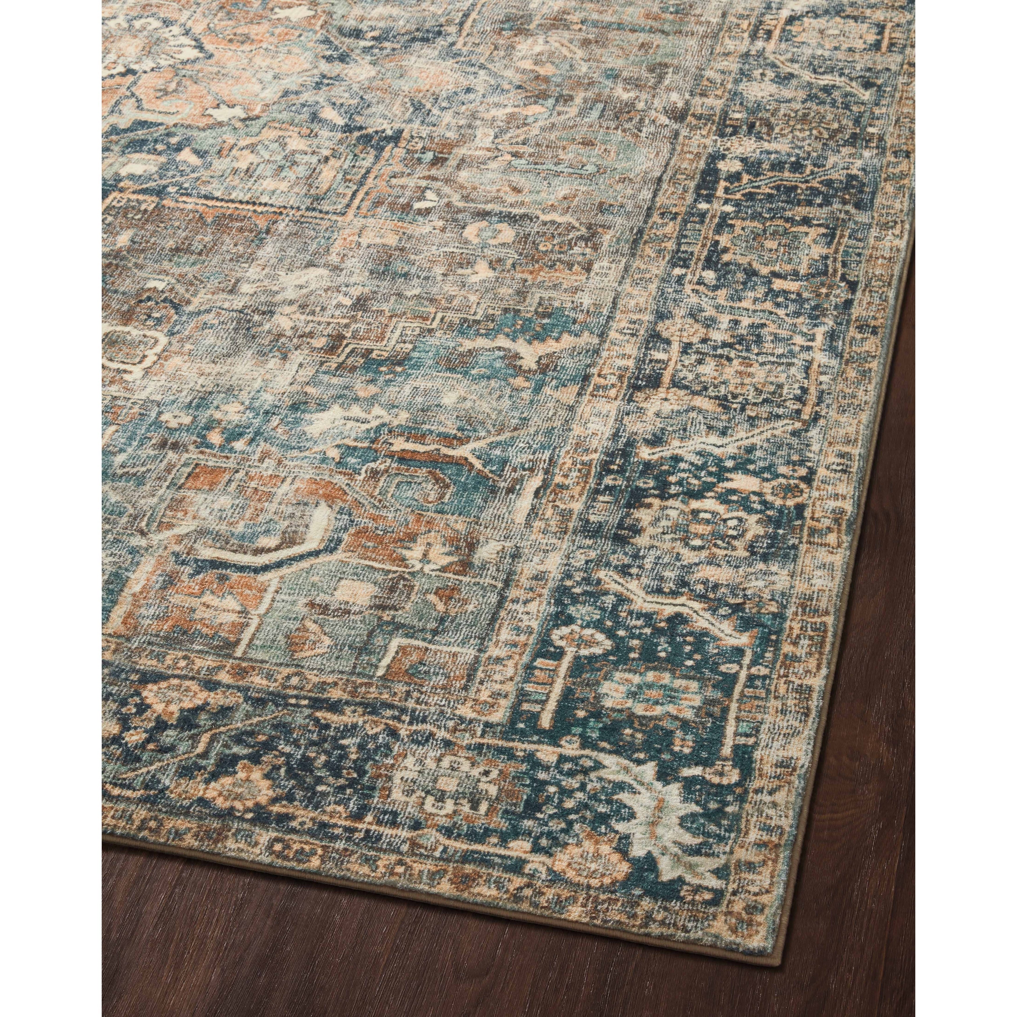 Alexander Home Sara Boho Terracotta Medallion Ultra Plush Area Rug