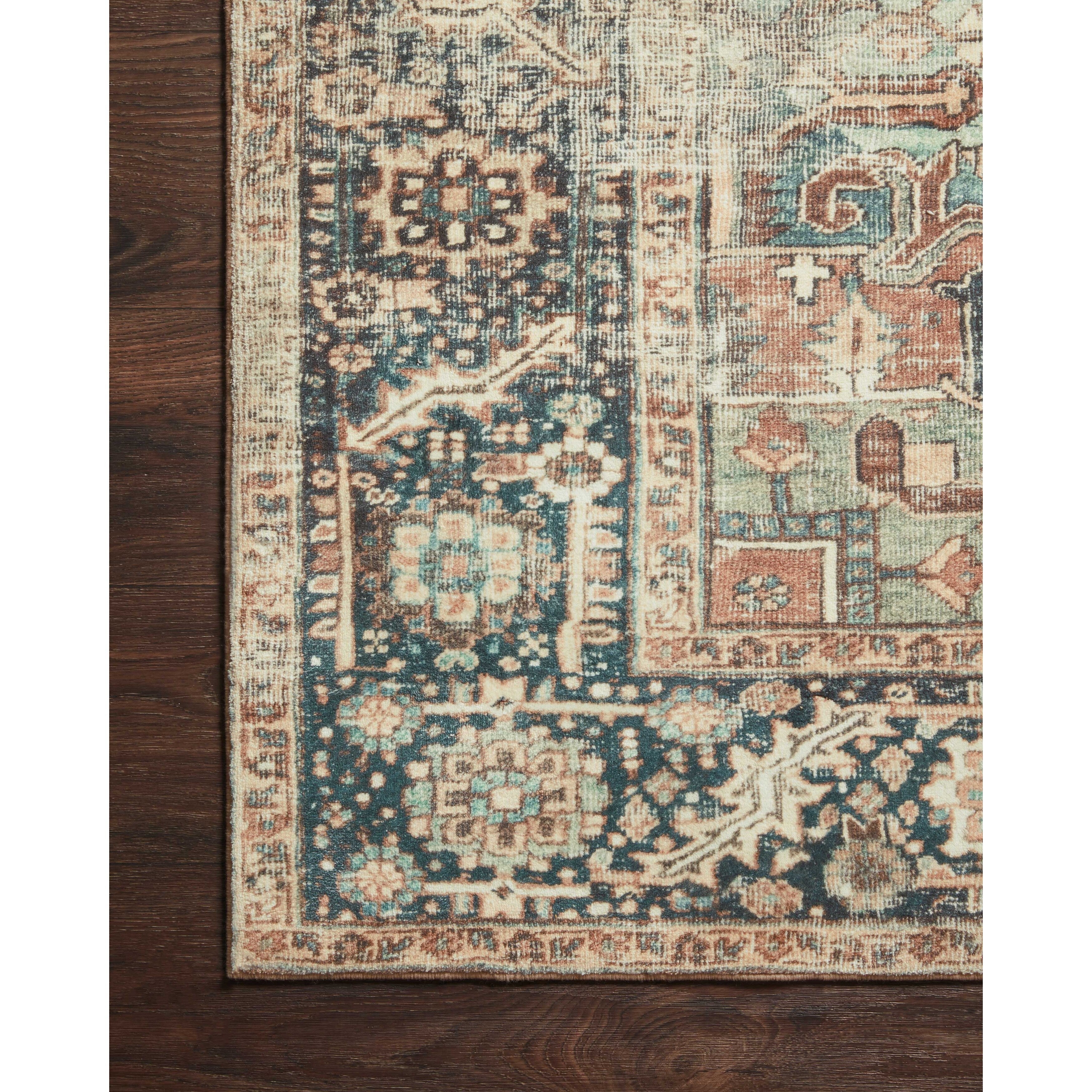 Alexander Home Sara Boho Terracotta Medallion Ultra Plush Area Rug