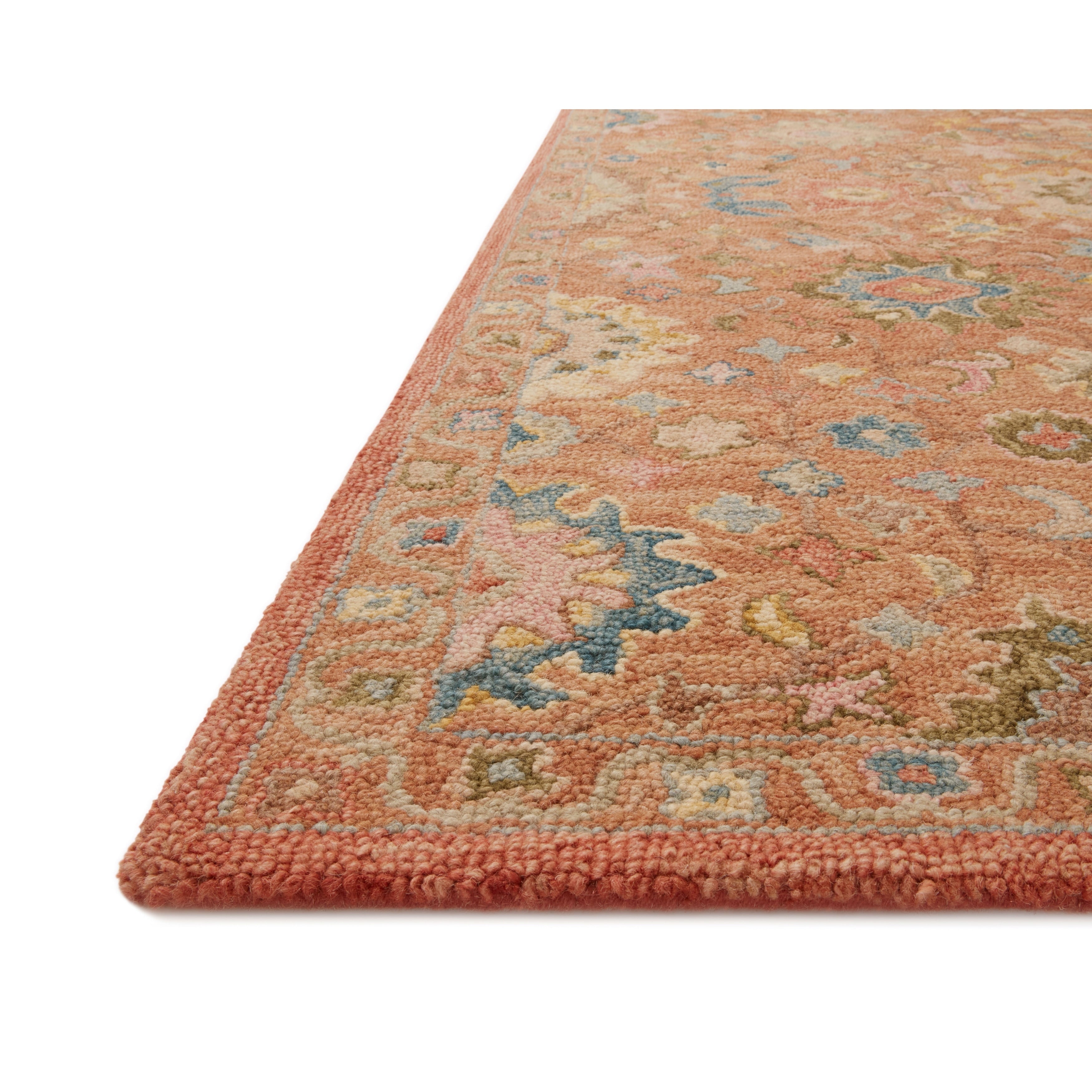 Alexander Home Megan Floral Hand-Hooked 100% Wool Area Rug