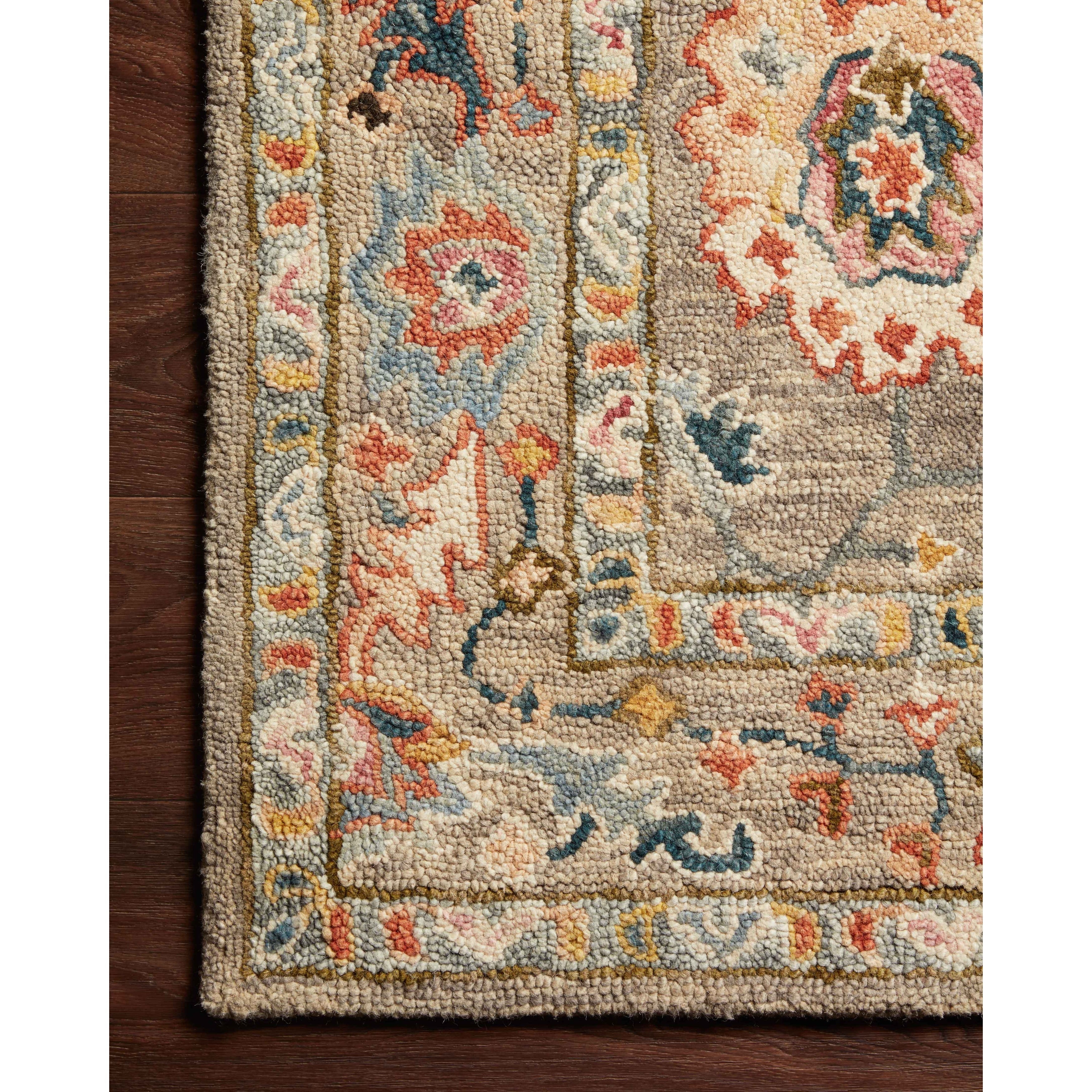 Alexander Home Megan Floral Hand-Hooked 100% Wool Area Rug
