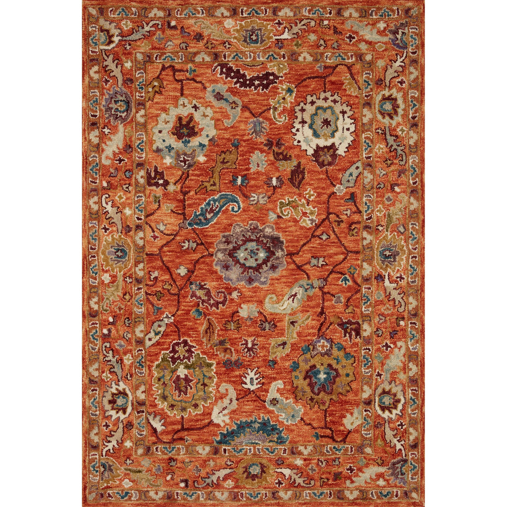 Alexander Home Megan Floral Hand-Hooked 100% Wool Area Rug