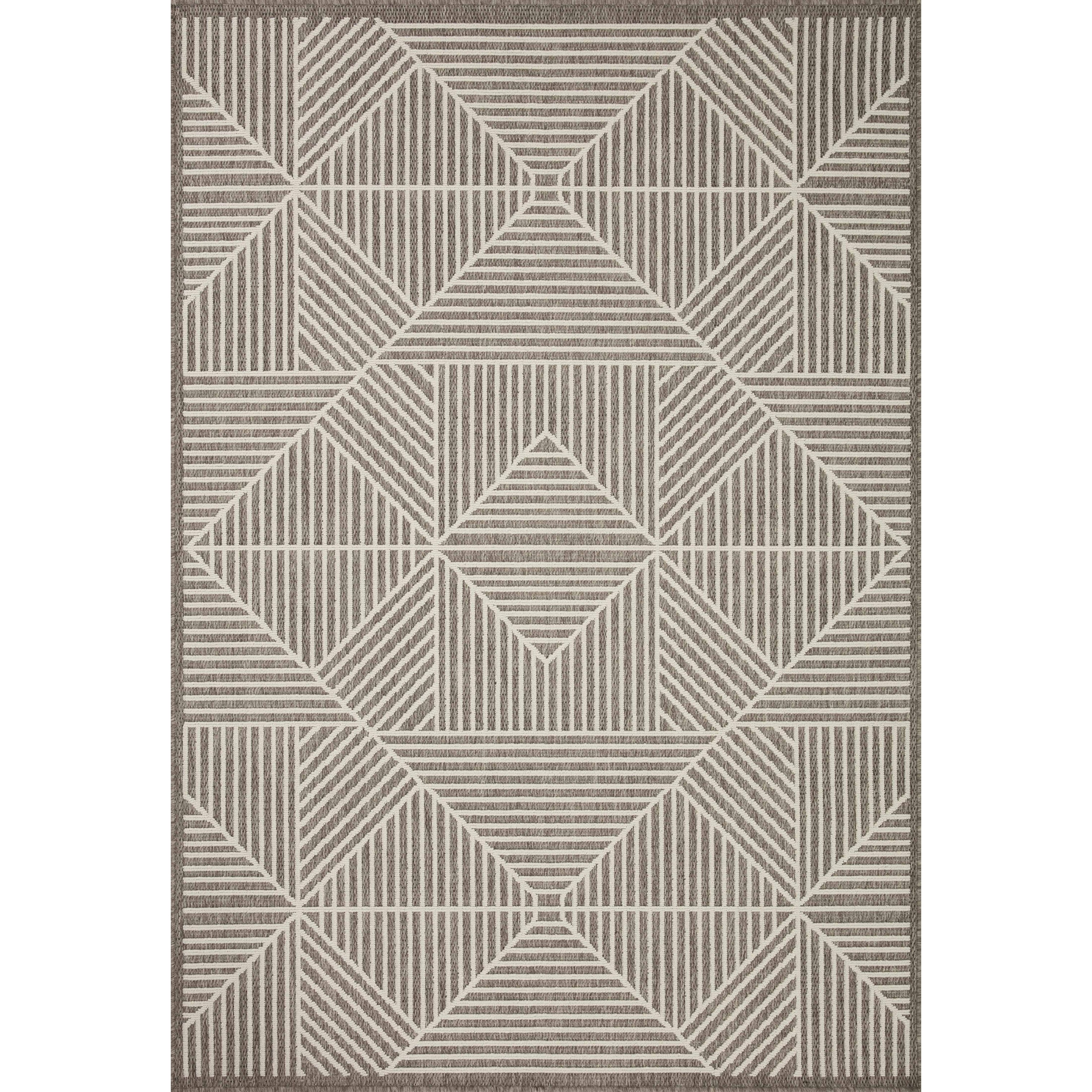 Alexander Home Renee Geometric Modern Indoor / Outdoor Rug