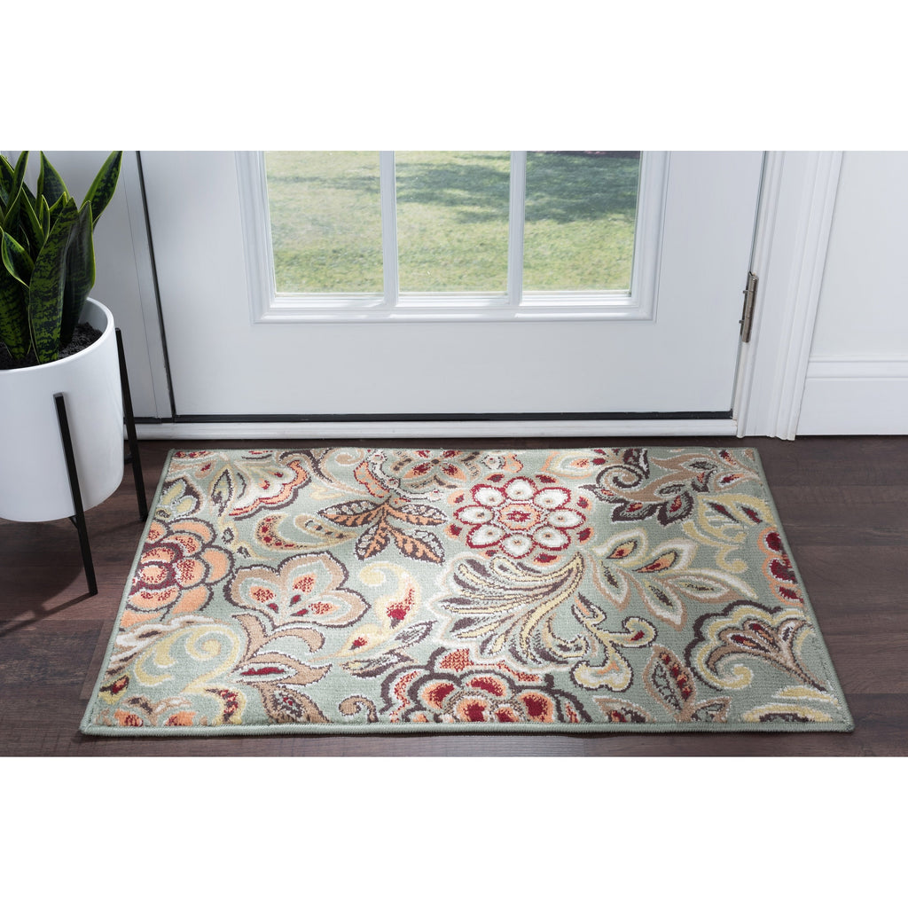 Decora Farmhouse Floral Indoor Area Rug