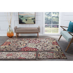 Decora Farmhouse Floral Indoor Area Rug