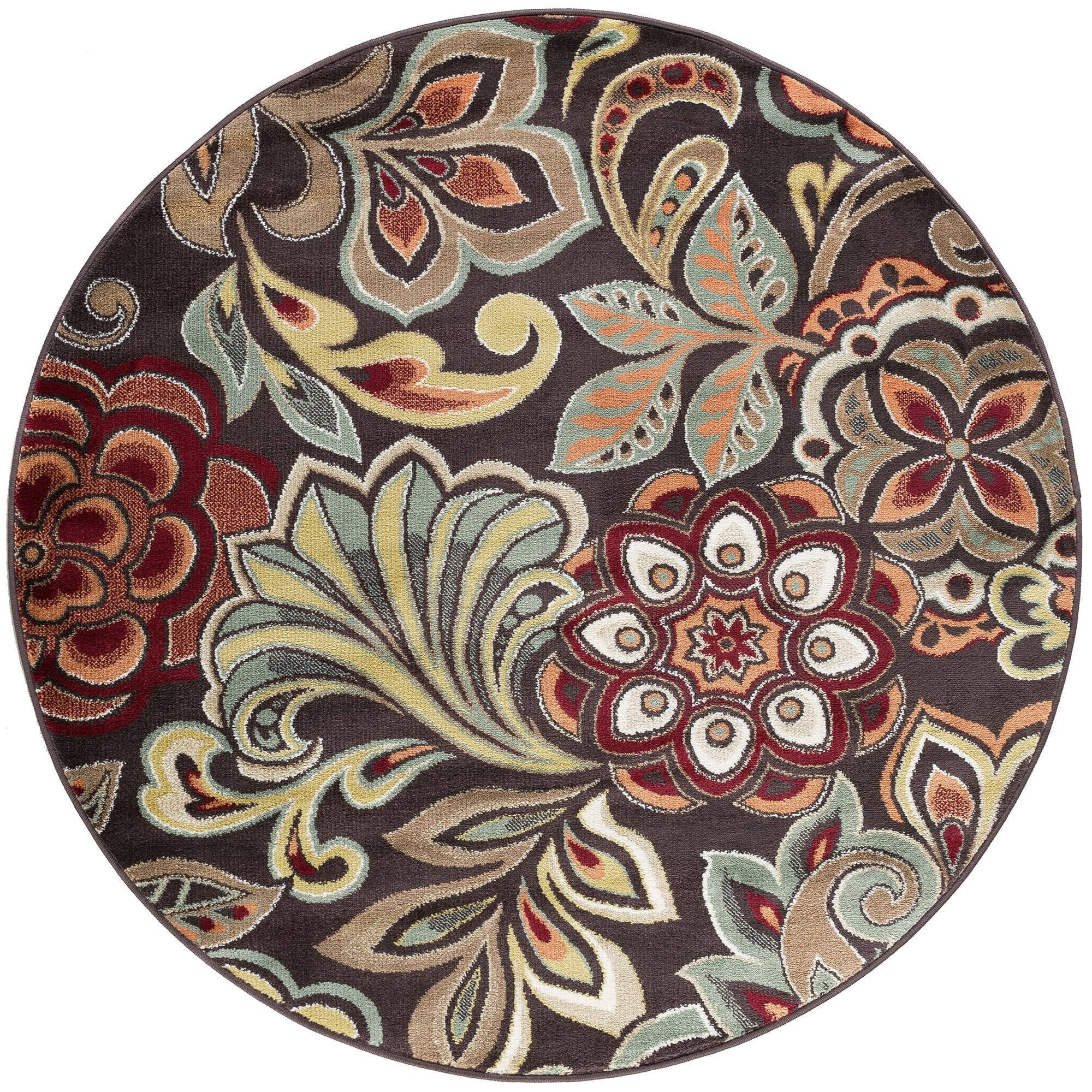 Decora Farmhouse Floral Indoor Area Rug