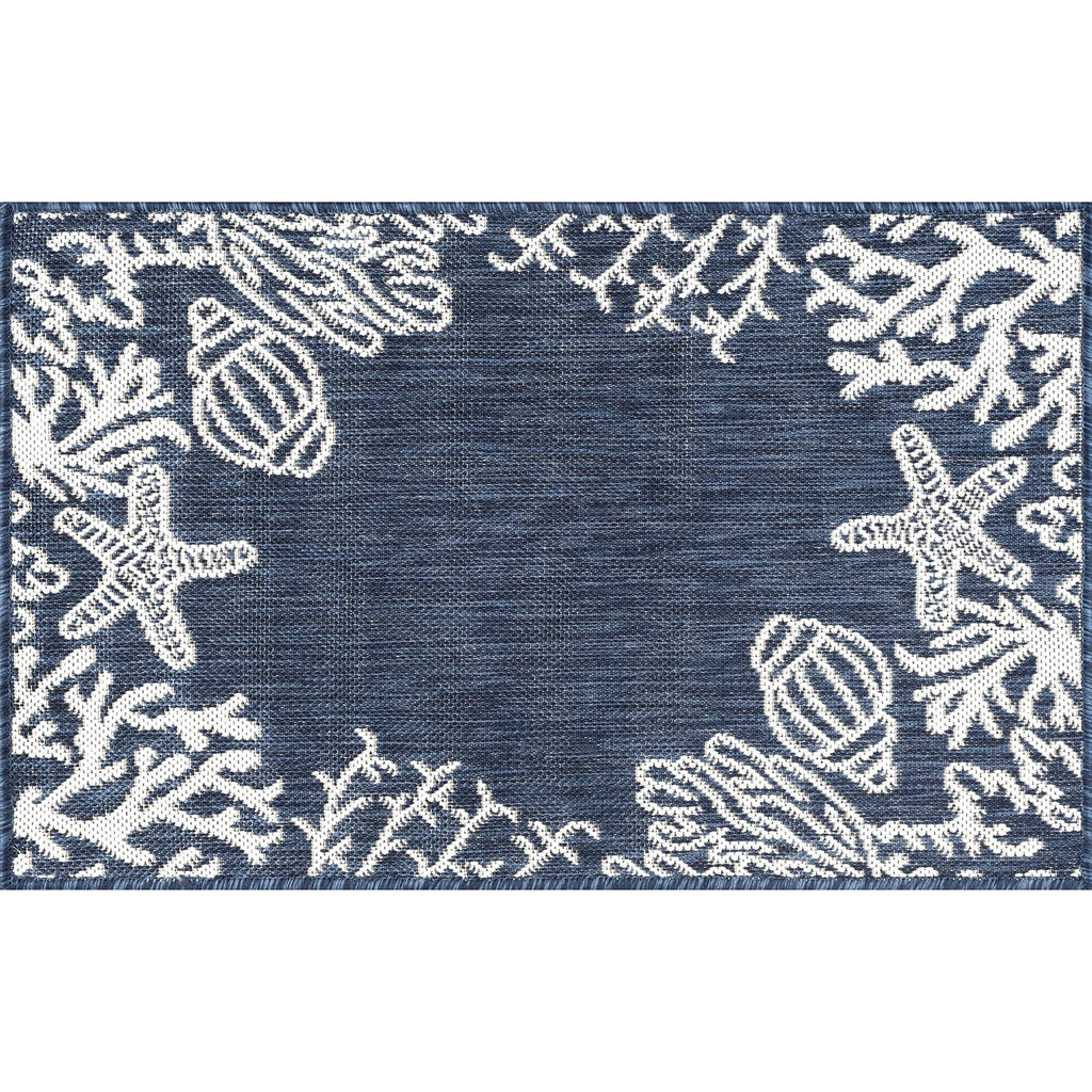 Exo Coastal Graphic Print Indoor/Outdoor Area Rug
