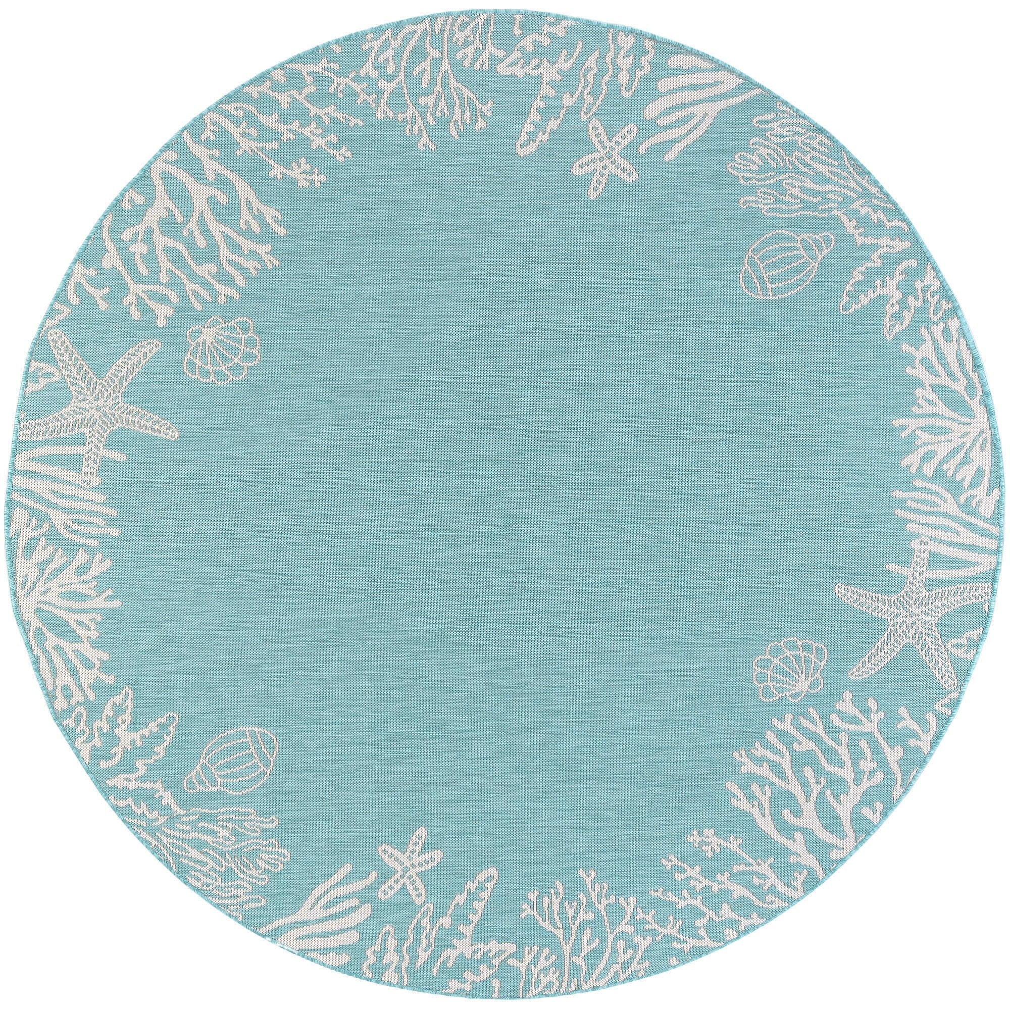 Exo Coastal Graphic Print Indoor/Outdoor Area Rug
