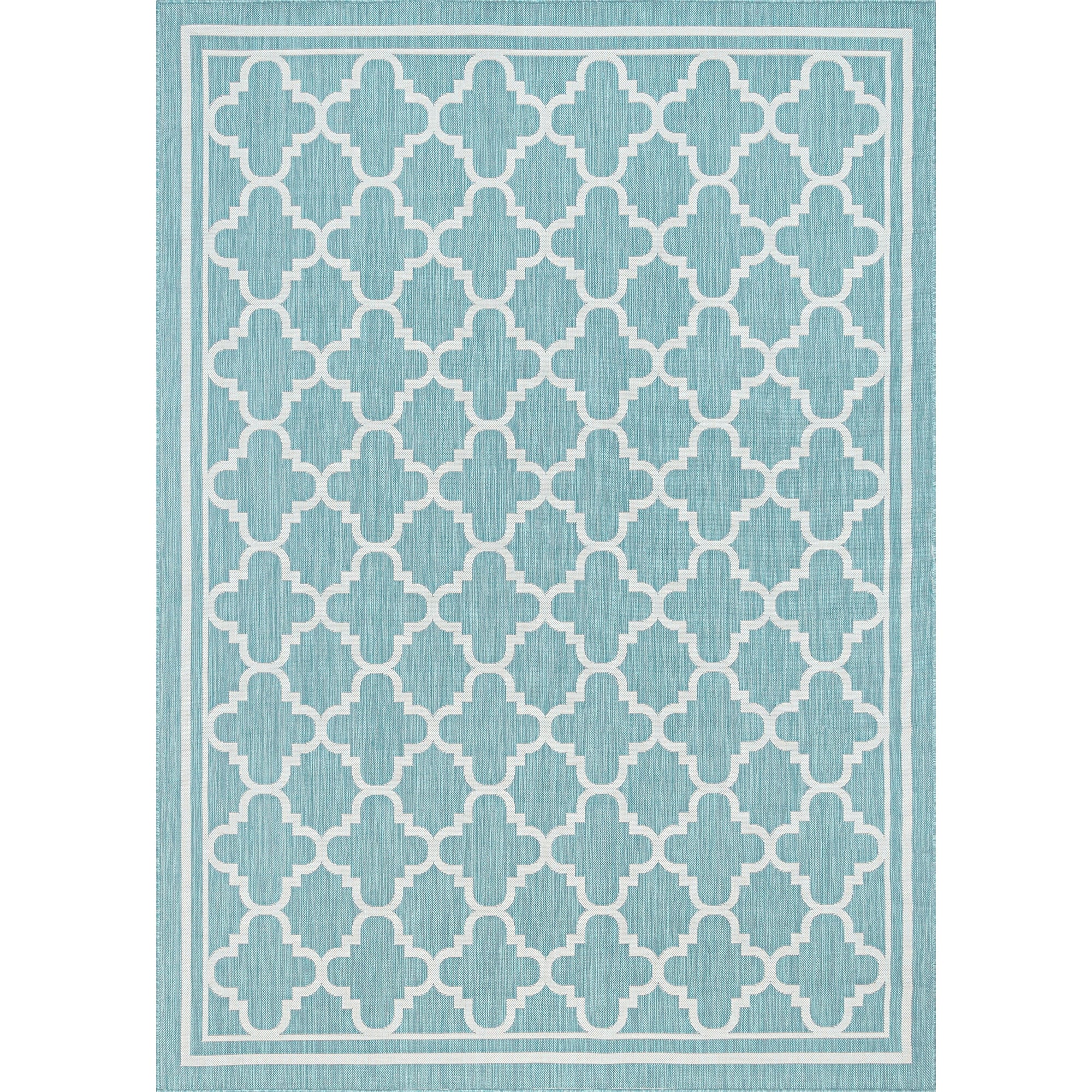 Exo Coastal Geometric Indoor/Outdoor Area Rug
