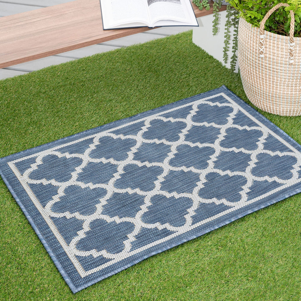 Exo Coastal Geometric Indoor/Outdoor Area Rug
