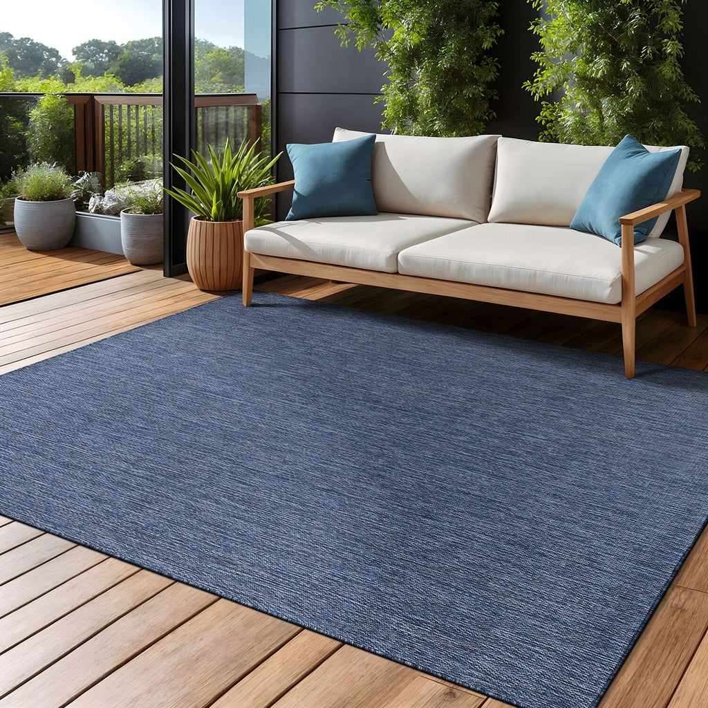 Aloha Washable Solid Indoor Outdoor Area Rug Patio Deck Living Room