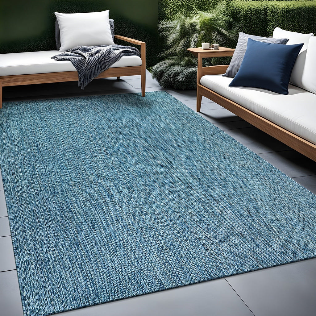 Aloha Washable Solid Indoor Outdoor Area Rug Patio Deck Living Room