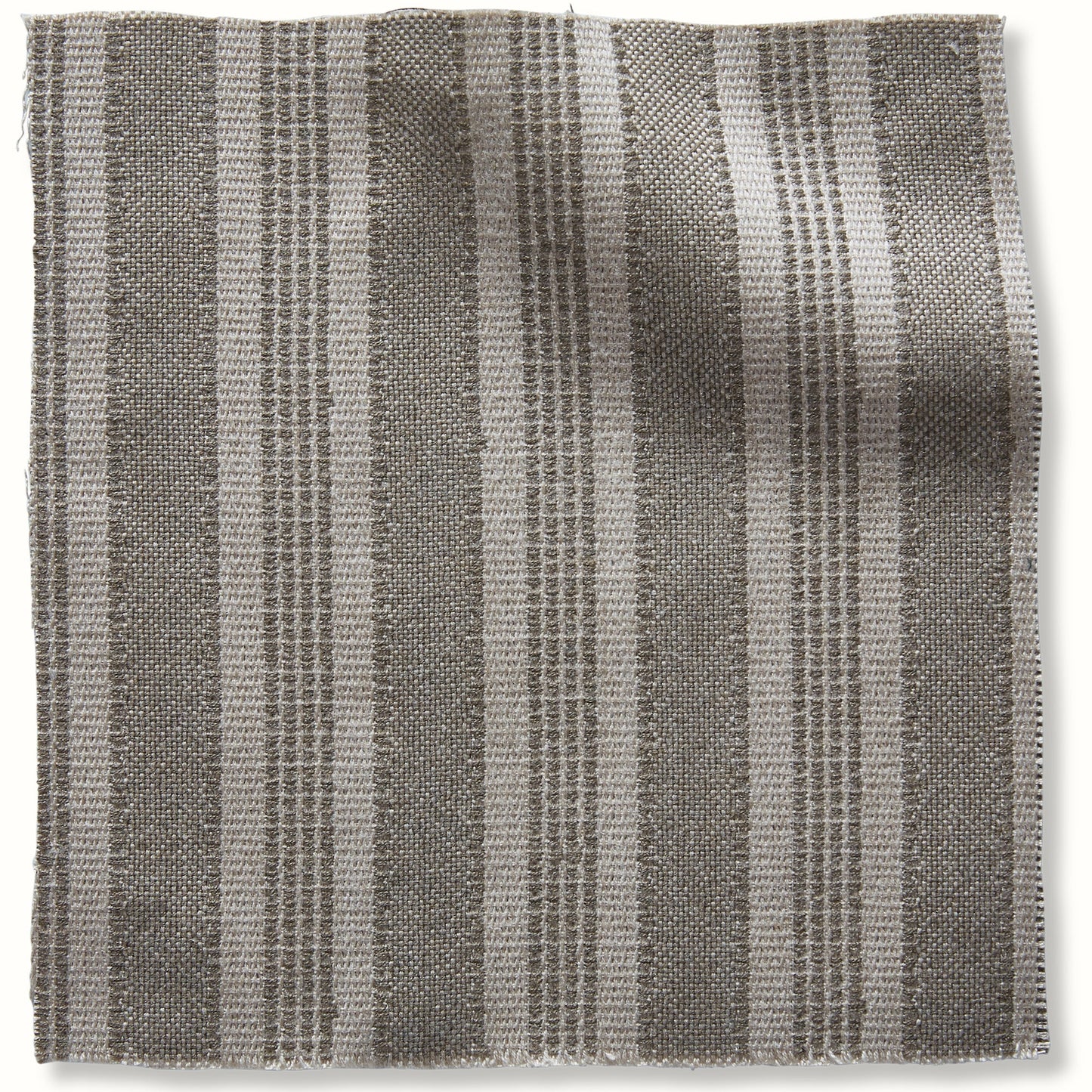 Pouf intérieur/extérieur en pierre Amida de Peter Dunham Textiles sur fond naturel