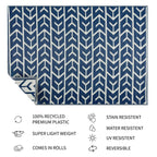Amsterdam Design 100% Eco-friendly Lightweight Plastic Outdoor Mat/Rug