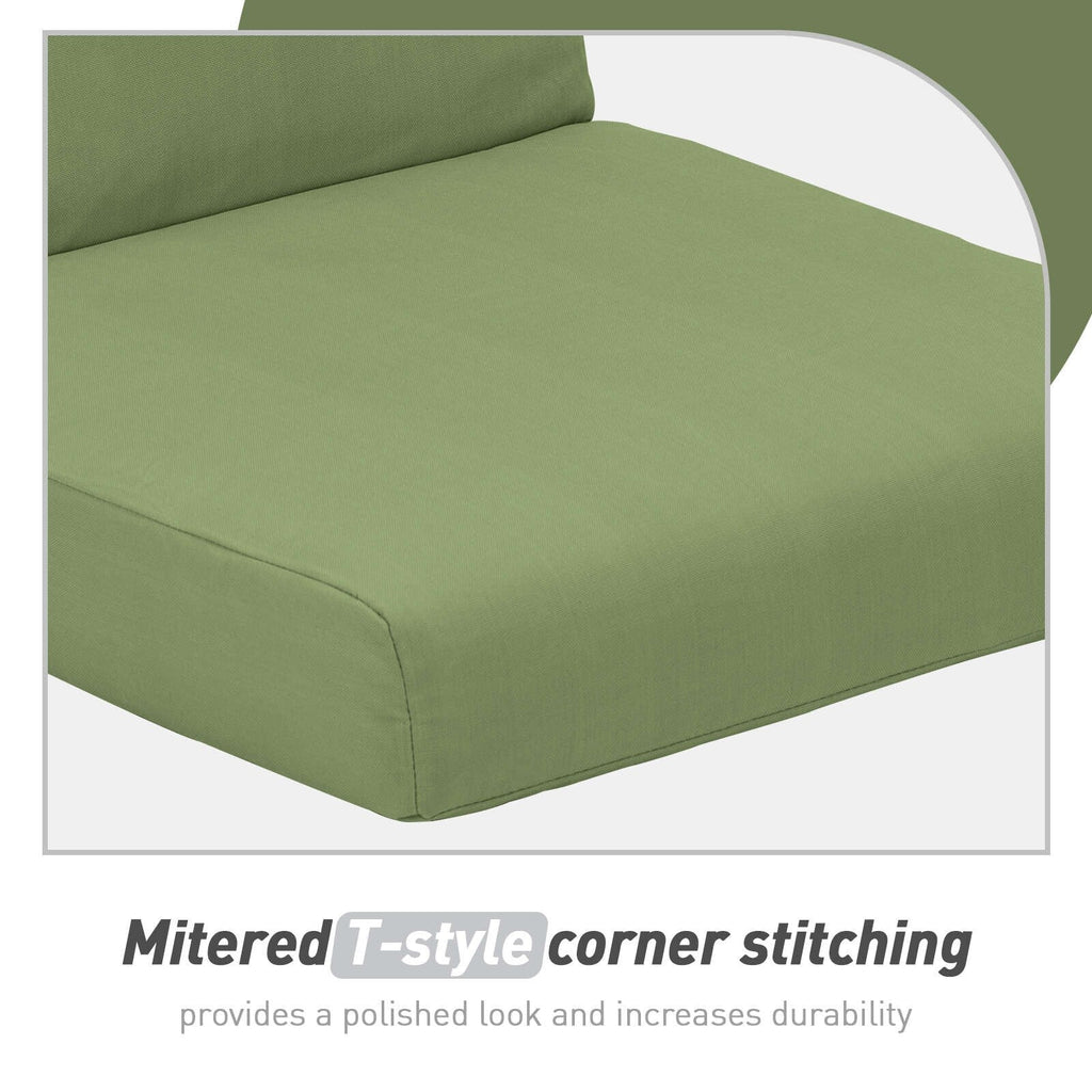 Lot de 4 coussins de chaise à dossier haut Aoodor Patio, 46 ​​x 21 x 4 pouces (coussins uniquement)