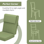 Lot de 4 coussins de chaise à dossier haut Aoodor Patio, 46 ​​x 21 x 4 pouces (coussins uniquement)