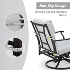 Lot de 4 coussins de chaise à dossier haut Aoodor Patio, 46 ​​x 21 x 4 pouces (coussins uniquement)