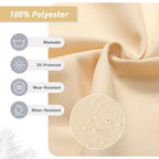 Lot de 4 coussins de chaise à dossier haut Aoodor Patio, 46 ​​x 21 x 4 pouces (coussins uniquement)