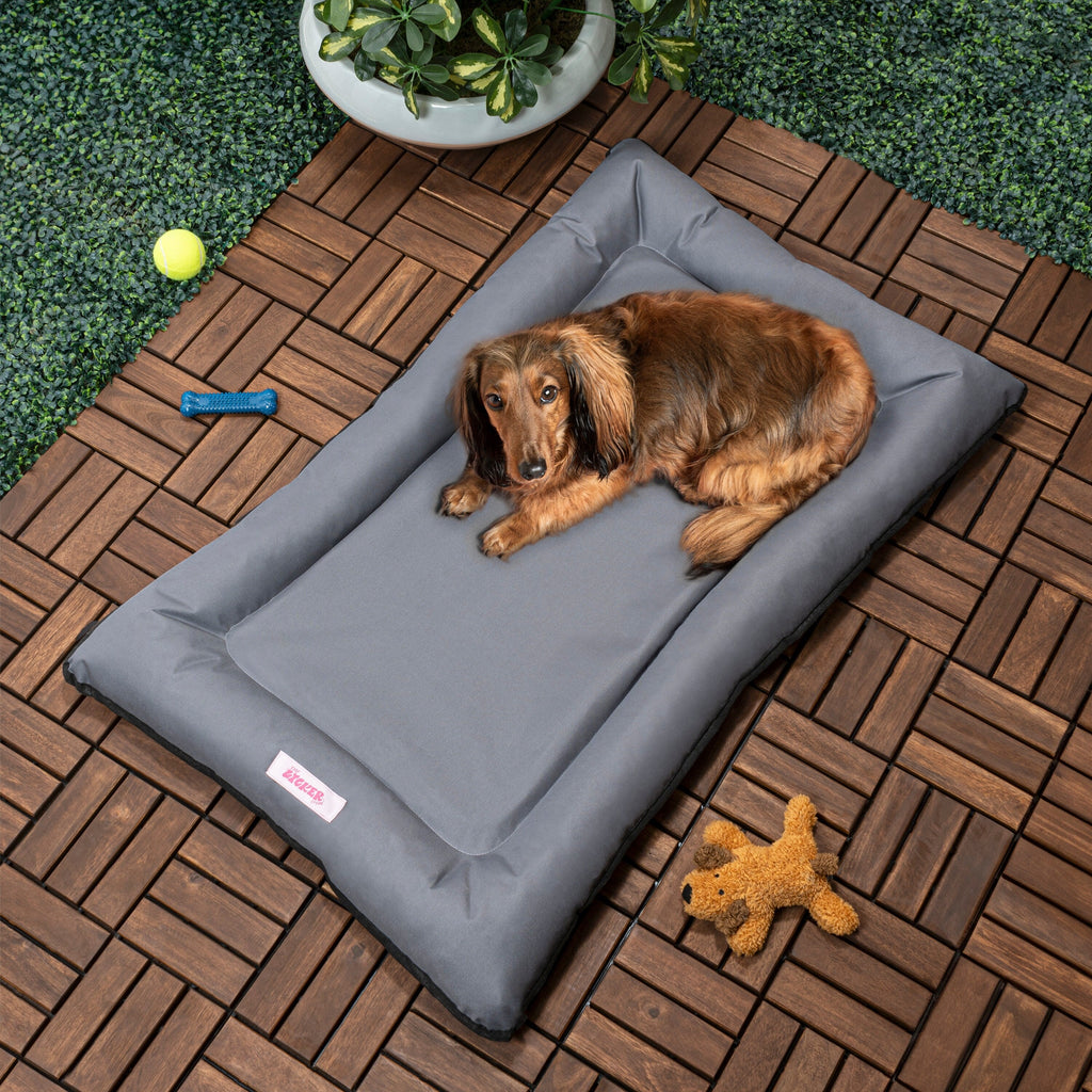 Archie Traditional Oxford Waterproof Indoor/Outdoor Hand-Washable Memory Foam Camping Pet Bed