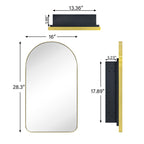 Armoire à pharmacie encastrée avec cadre TEHOME Aristes, miroir et étagères réglables