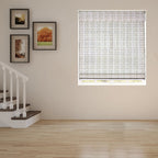 Arlo Blinds Whitewash Bamboo Shades with 74 Inch Height