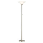 Lampadaire torche à LED Artiva USA 71 avec abat-jour en verre martelé - 71