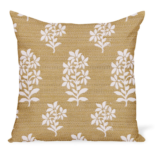 Coussin d'extérieur Asha en or de Peter Dunham Textiles
