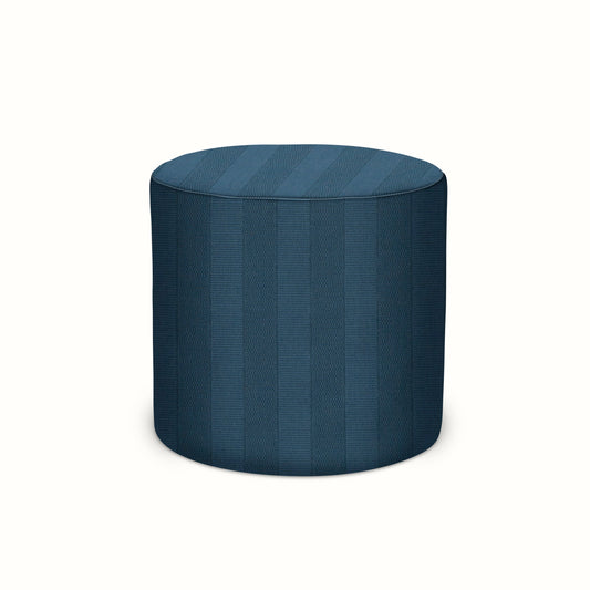 Pouf intérieur/extérieur en Peter Dunham Textiles Asilah Midnight