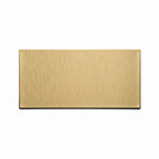Aspect Peel and Stick Backsplash 3in x 6in Brushed Champagne Short Grain Metal Tile 15 Sq Ft Kit