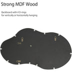 Asymmetrical Wavy Antique Accent Wall Mirror