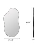 Asymmetrical Wavy Antique Accent Wall Mirror