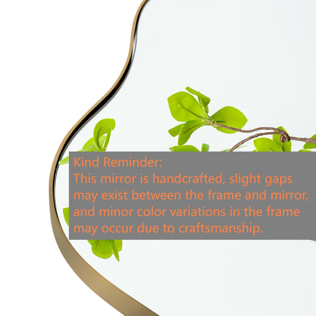 Asymmetrical Wavy Antique Accent Wall Mirror