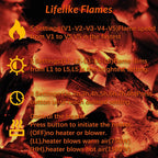 Cheminée électrique Bossin 43 avec manteau, insert de cheminée électrique de 23 pouces, meuble TV autonome avec foyer en bois