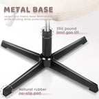 BOSSIN Criss Cross Chair Armless Office Desk Chair No Wheels,Fabric Padded Modern Swivel Vanity Chair office chair