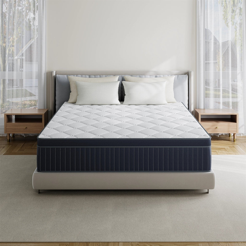 Matelas hybride SweDrea 12 po en mousse à mémoire de forme infusée de gel moelleux, rafraîchissant et respirant, certifié CertiPUR-US, SGS et OEKO-TEX