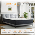 Matelas hybride SweDrea 12 po à plateau-coussin moyen en mousse viscoélastique et gel, certifié CertiPUR-US, SGS et OEKO-TEX.