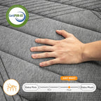Matelas hybride en mousse à mémoire de forme SweDrea Plush 8/12 po, respirant et rafraîchissant, certifié CertiPUR-US, SGS et OEKO-TEX