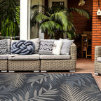 Bahama Palm Frond Indoor/Outdoor Area Rug