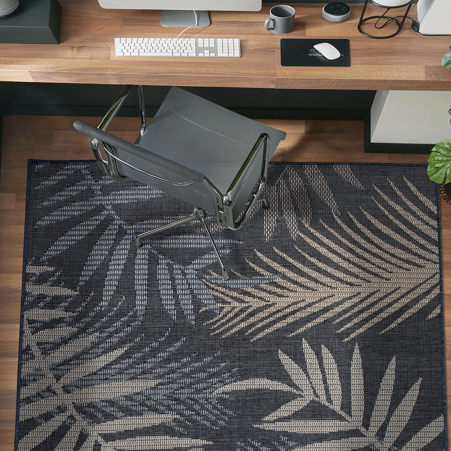 Bahama Palm Frond Indoor/Outdoor Area Rug