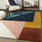 Balta Jordan Modern Color Block Shag Area Rug