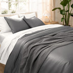 Bare Home Organic Cotton Duvet Cover Set - Smooth Sateen Weave